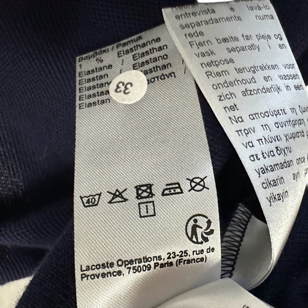 Lacoste Womens Cotton Pique Polo Flare Dress Sz 36 US 4 Blue Short Sleeve - Picture 9 of 10